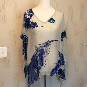 Karen Kane cape blouse